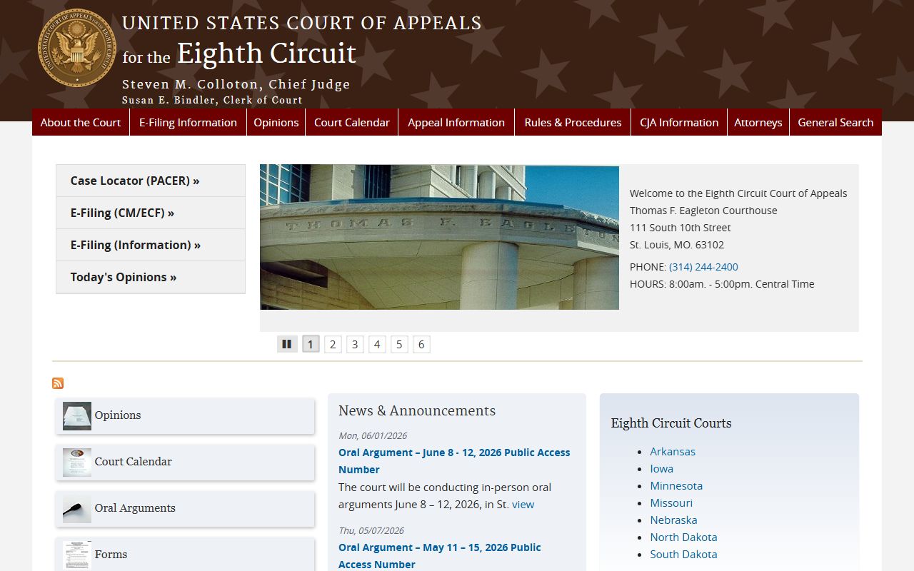 Ralls County Circuit Court federal Eighth Circuit distinction