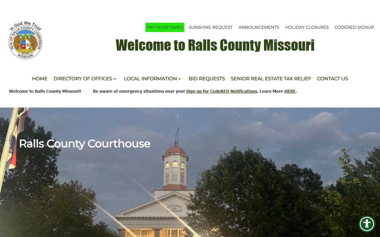 Ralls County court records official county homepage