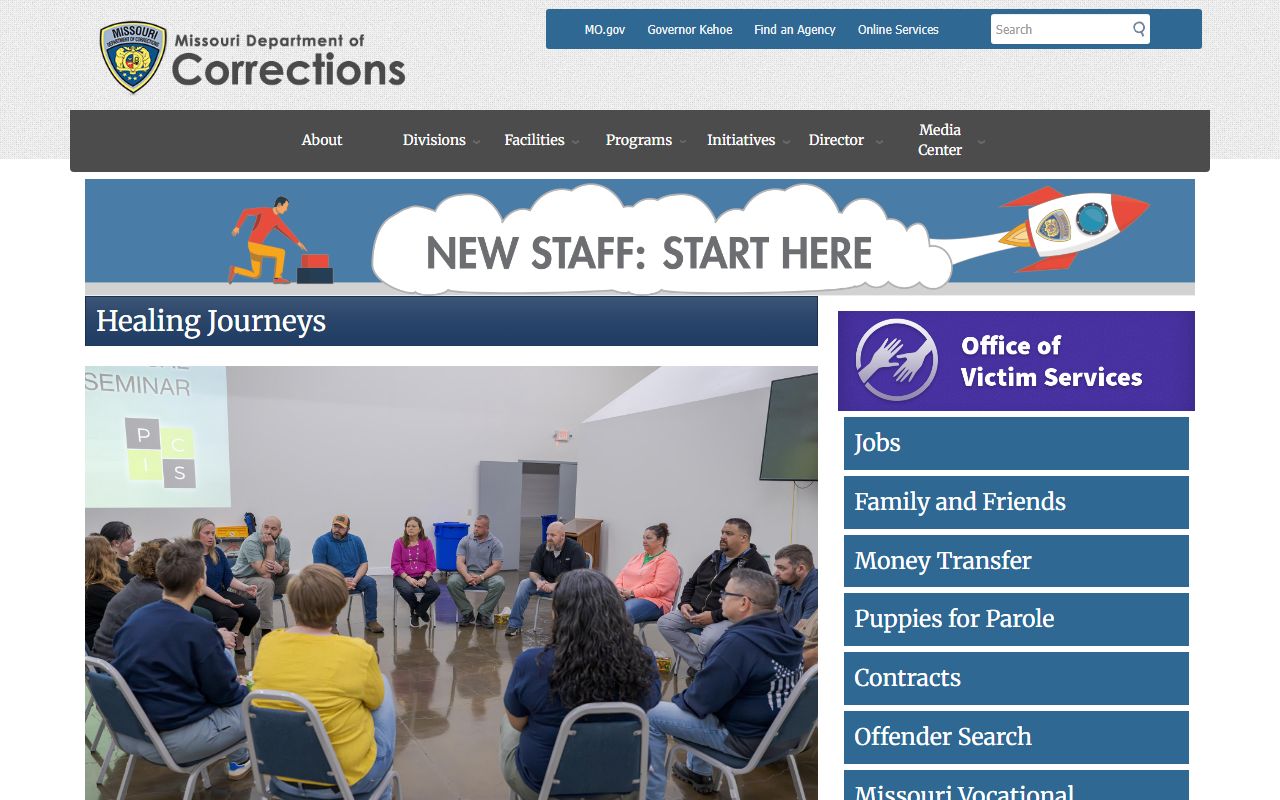 Ralls County inmate records Missouri Department of Corrections homepage