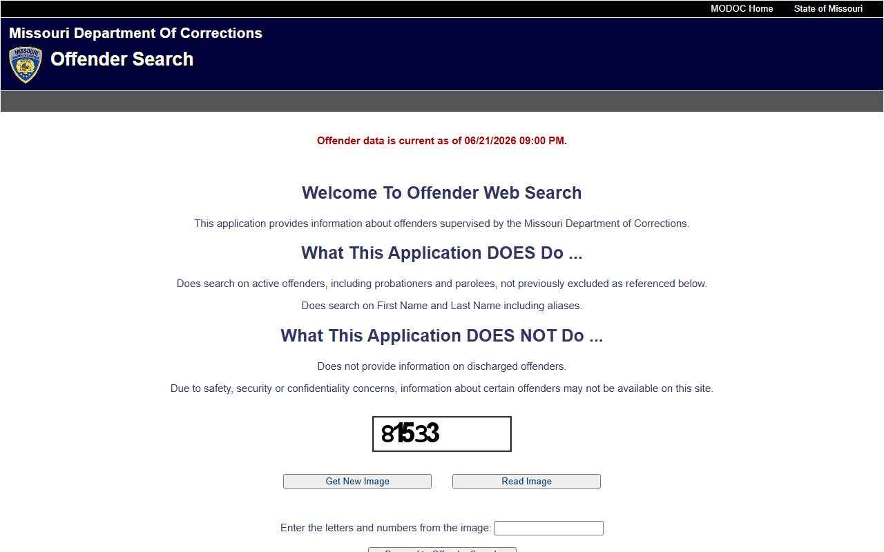 Ralls County inmate search Missouri DOC offender search